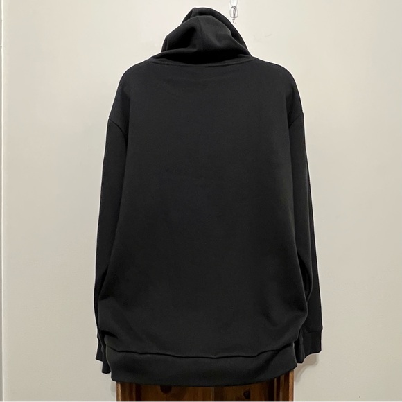 NWT Pink Victoria’s Secret Black Love Pink University Hoodie Oversized - Picture 6 of 9